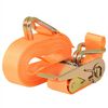 vidaXL Sangle d&rsquo;arrimage &agrave; cliquet 4 pcs 0,4 tonne 6 m x 25 mm Orange
