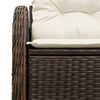 vidaXL Canapé de jardin avec coussin Marron 121 x 62 x 69cm polyrotin