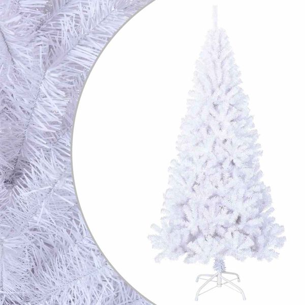vidaXL Arbre de No&euml;l artificiel avec branches &eacute;paisses blanc 180cm PVC
