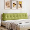 vidaXL Coussin de Dos Vert clair 200 x 24 x 50 cm tissu