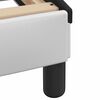 vidaXL Cadre de lit sans matelas Hvar blanc et noir 120x200 cm similicuir