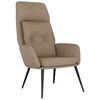 vidaXL Chaise de relaxation Taupe Similicuir daim