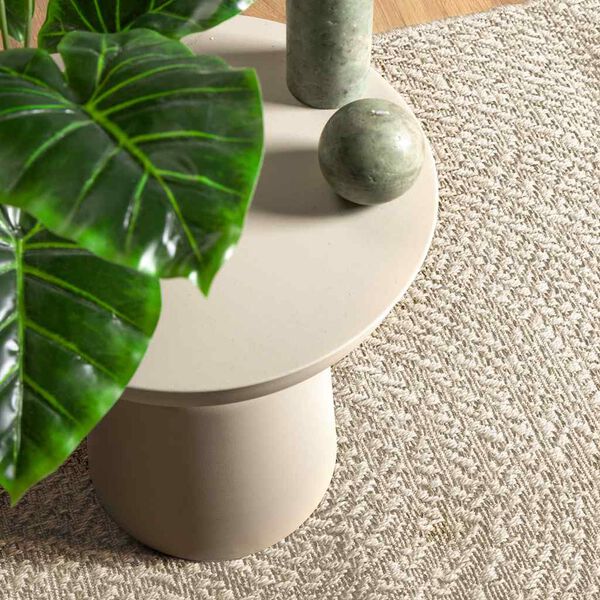 vidaXL Tapis ZIZUR cr&egrave;me 200x290 cm aspect de jute int&eacute;rieur ext&eacute;rieur
