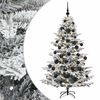 vidaXL Sapin de No&euml;l artificiel avec boules 150 cm 150 LED Blanc chaud