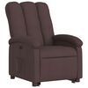 vidaXL Fauteuil inclinable &eacute;lectrique marron fonc&eacute; tissu