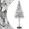 vidaXL Sapin de No&euml;l artificiel Blanc 86 x 86 x 210 cm