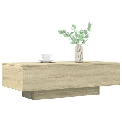 vidaXL Table basse chêne sonoma 100x49,5x31 cm bois d'ingénierie