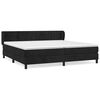 vidaXL Sommier &agrave; lattes de lit et matelas Noir 200x200 cm Velours
