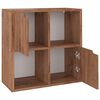 vidaXL Biblioth&egrave;que Ch&ecirc;ne marron 60x27,5x59,5 cm Bois d&rsquo;ing&eacute;nierie