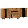 vidaXL Buffet 3 pcs Marron 60 x 33 x 75 cm Bois d'acacia massif