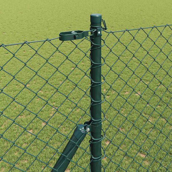 vidaXL Poteau de cl&ocirc;ture. Vert 10 x 1,6 m (maillage 40 x 40 mm)