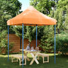 vidaXL Tente de r&eacute;ception pliable escamotable orange 200x200x306 cm