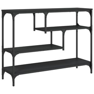 vidaXL Table console noir 100x30x75 cm bois d'ing&eacute;nierie