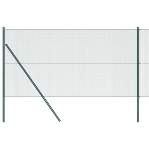 vidaXL Cl&ocirc;ture en fils soud&eacute;s pour fixation au sol 10 x 1,4 m Vert