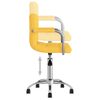vidaXL Chaise pivotante de bureau Jaune moutarde Tissu