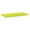 vidaXL Coussin de banc de jardin vert brillant 120x50x3cm tissu oxford