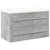 vidaXL Ensemble de meubles de salle de bain 2 pcs gris b&eacute;ton