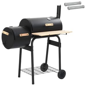 vidaXL Grill ext&eacute;rieur 104 x 58 x 114 cm Acier Noir
