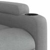 vidaXL Fauteuil de massage inclinable Gris clair Tissu