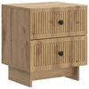 vidaXL Cabinet de chevet Ch&ecirc;ne artisanal 43 x 34,5 x 47,5 cm