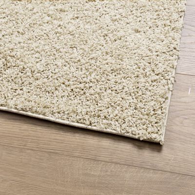 vidaXL Tapis shaggy PAMPLONA poils longs moderne doré 80x200 cm