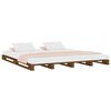 vidaXL Lit de palette sans matelas marron miel 120x200 cm bois massif