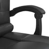 vidaXL Fauteuil de massage inclinable de bureau noir similicuir