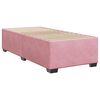 vidaXL Sommier &agrave; lattes de lit avec matelas Rose 90x200 cm Velours
