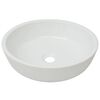 vidaXL Lavabo ronde C&eacute;ramique Blanc 42 x 12 cm