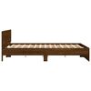 vidaXL Cadre de lit sans matelas ch&ecirc;ne marron 180x200 cm