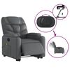 vidaXL Fauteuil inclinable de massage &eacute;lectrique gris similicuir