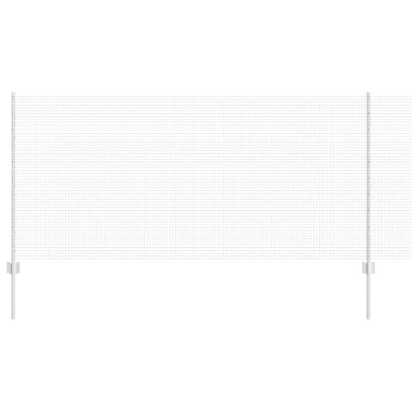 vidaXL Cl&ocirc;ture et Poteau Argent 1 x 50 m Acier