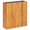 vidaXL Jardini&egrave;re sur&eacute;lev&eacute;e avec 3 pots bois massif d'acacia