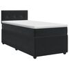 vidaXL Lit boxspring avec matelas Noir 80 x 200 cm Velours