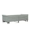 vidaXL Lit de jour avec lit gigogne gris clair 90x190 cm velours