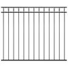 vidaXL Panneau de cl&ocirc;ture ASSEN en acier noir 1,7&nbsp;x&nbsp;1,5&nbsp;m