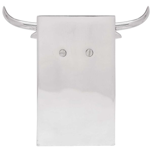 vidaXL Serre-livres 2 pcs Argent&eacute; 21,5 x 15,5 x 20 cm Aluminium