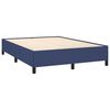 vidaXL Sommier &agrave; lattes de lit avec matelas Bleu 140x190 cm Tissu