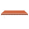 vidaXL Auvent r&eacute;tractable orange et marron 4x3 m tissu et aluminium