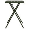 vidaXL Table de Jardin Vert foncé 55 x 55 x 73 cm
