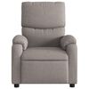 vidaXL Fauteuil de massage inclinable électrique Taupe Tissu