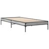 vidaXL Cadre de lit sans matelas sonoma gris 90x190 cm
