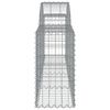 vidaXL Paniers &agrave; gabions arqu&eacute;s 7 pcs 200x30x60/80 cm Fer galvanis&eacute;