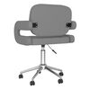 vidaXL Chaise pivotante de salle &agrave; manger Gris Similicuir