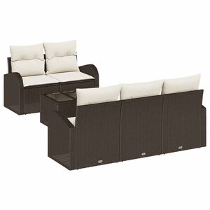 vidaXL Ensemble de canap&eacute; de jardin 6 pc 5-Nombre de places