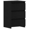 vidaXL Cabinet de chevet Ch&ecirc;ne noir 40 x 35 x 62,5 cm