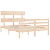 vidaXL Cadre de lit sans matelas 140x190 cm bois massif