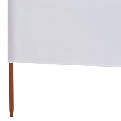 vidaXL Paravent 3 panneaux Tissu 400 x 120 cm Blanc