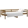 vidaXL Lit de jour sans matelas marron miel 90x190 cm bois pin massif