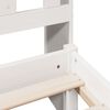 vidaXL Lit bibliothèque sans matelas blanc 150x200 cm bois pin massif